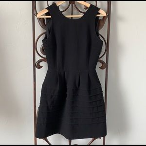 Madewell midnight a-line flare dress size 0 black.